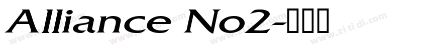 Alliance No2字体转换